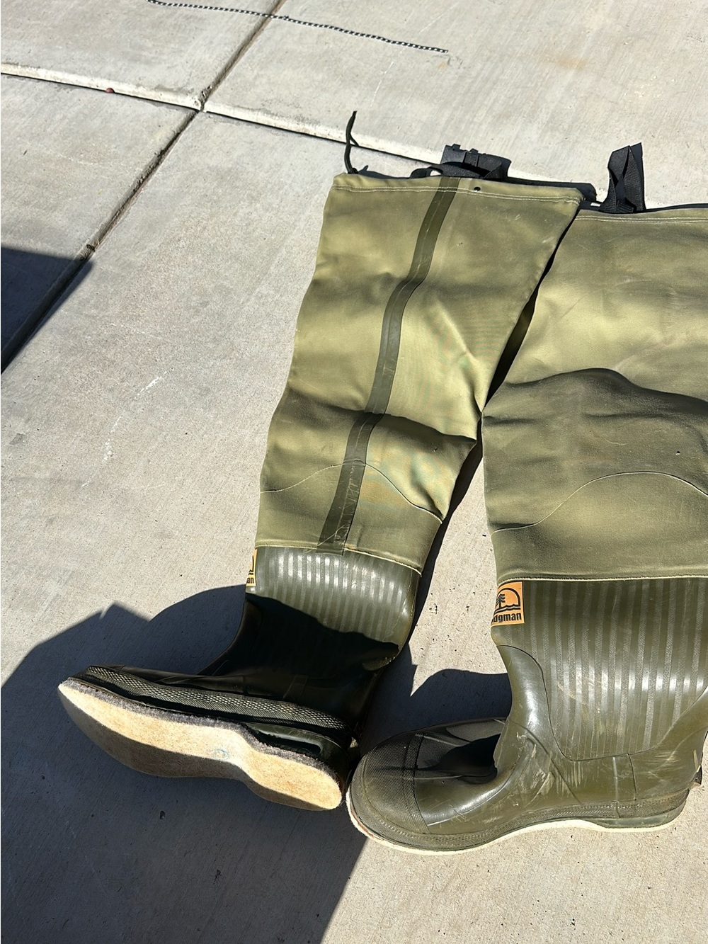 Men's Olive Green Waterproof Chest Wader Boots